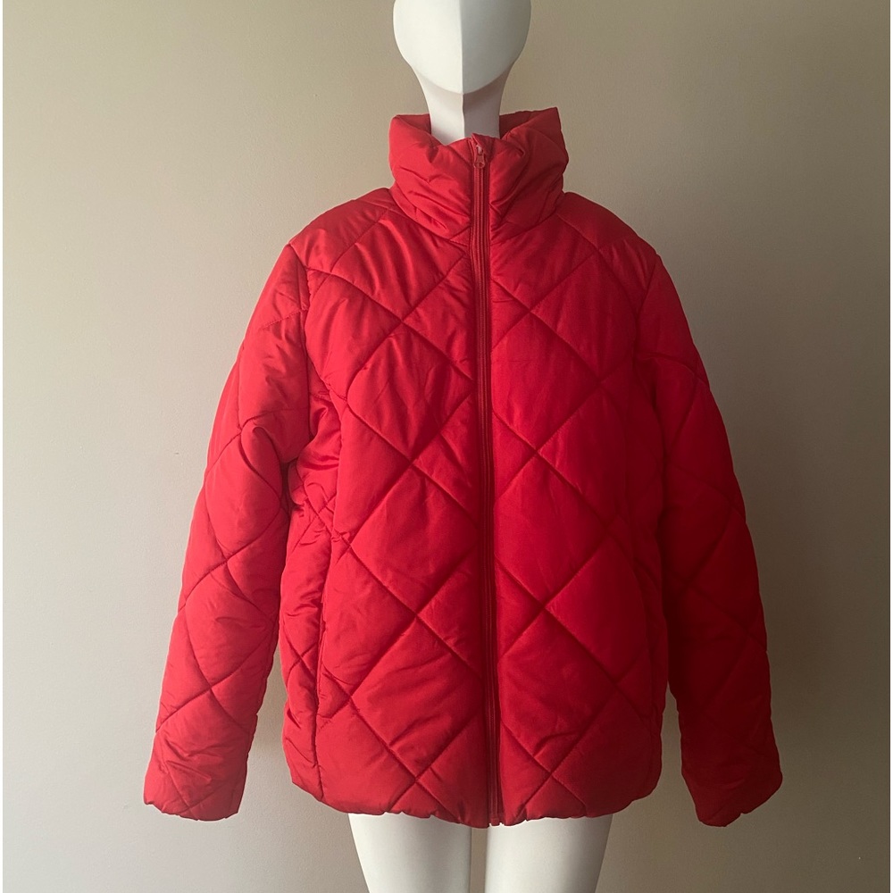 Joe Fresh Red Puffer Jacket - Large